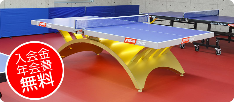 ITTF公認 DHS ゴールドレインボー 競技用卓球台